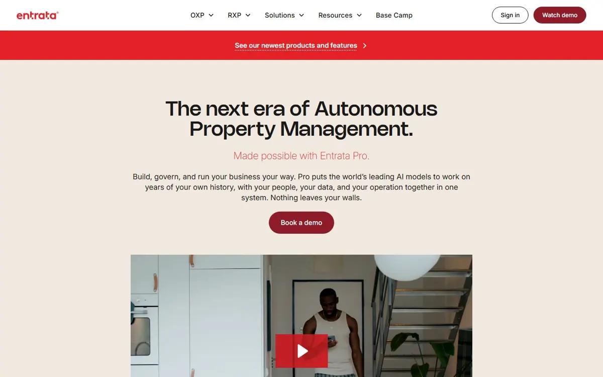 Entrata website