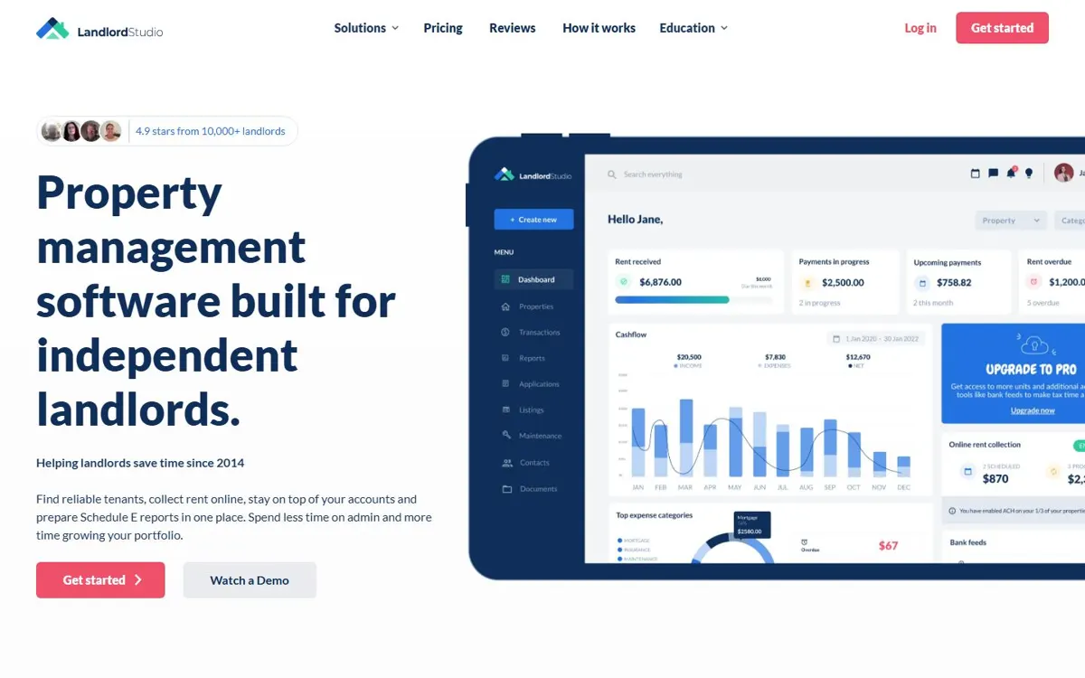 Landlord Studio website