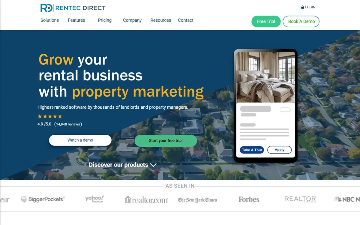 Rentec Direct website