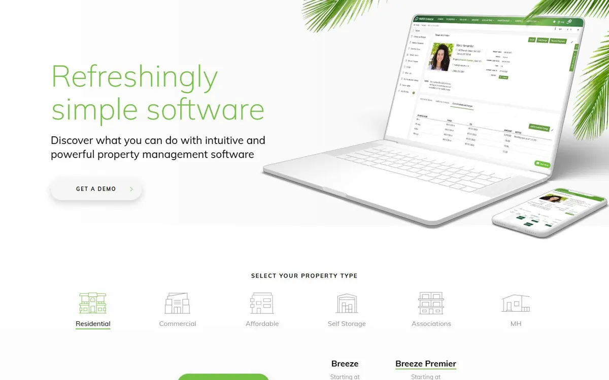 Yardi Breeze website
